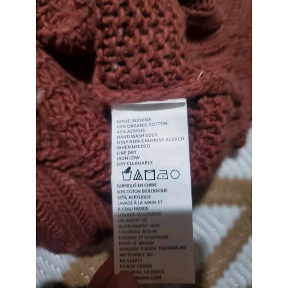 prAna Women's Nemma Mid Weight Mock Neck Organic Cotton Sweater Sz XL NWT - Picture 9 of 10